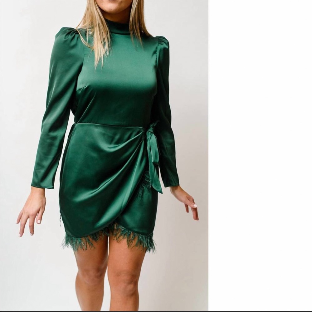 Saylor Quin Dress Evergreen Medium NWT